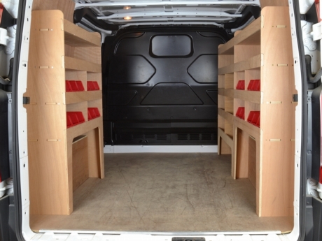 Ford Transit Custom 2013 to 2023 Plywood Offside van racking / Shelving unit - WRK47.54.54