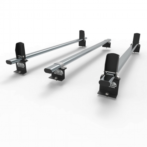 Volkswagen Caddy Aero-Tech 3 bar roof rack system with load stops (AT72LS)