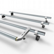 Volkswagen Caddy Aero-Tech 3 bar roof rack system with rear roller (AT72+A30)