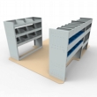 Nissan Interstar Steel Van Racking-Shelving Package - SBK1.2.3