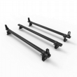 Volkswagen Caddy Roof rack ALUMINIUM Stealth 3 bar with Load Stops 2010 Onward (DM72LS)