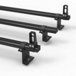 Volkswagen Caddy Roof rack ALUMINIUM Stealth 3 bar with Load Stops 2010 Onward (DM72LS)