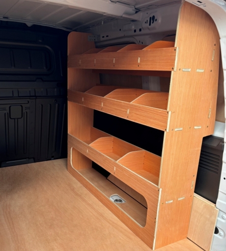 Fiat Doblo 2022 On Plywood Van Racking Shelving Unit DRIVERS SIDE – WR50