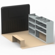 Nissan Primastar Steel Van Racking - Shelving Package - SBK1.9