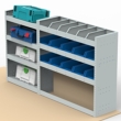 Renault Trafic Steel Van Racking - Shelving Package - SBK3.9