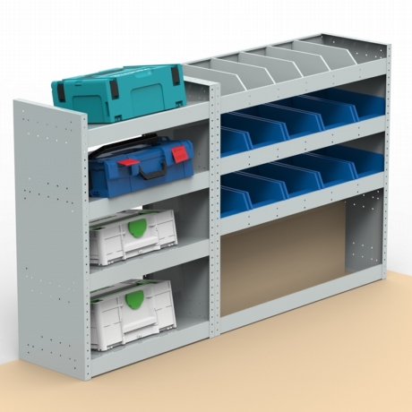 Renault Trafic Steel Van Racking - Shelving Package - SBK3.9