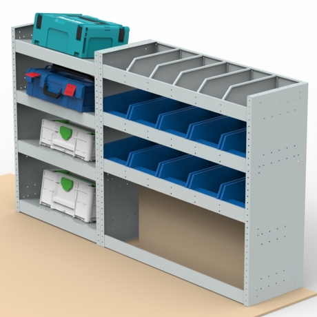 Nissan Primastar Steel Van Racking - Shelving Package - SBK3.9