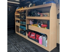  Ford Transit Custom 2024 On SWB L1 van racking shelving plywood unit fits offside – WRK86.87.88