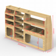  Ford Transit Custom 2024 On SWB L1 van racking shelving plywood unit fits offside – WRK86.87.88