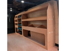 Ford Transit Custom 2024 On LWB L2 van racking shelving plywood unit fits offside – WRK85.86.87